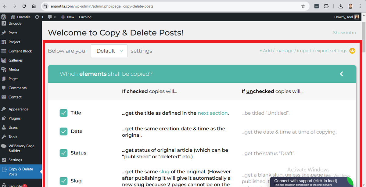 duplicate page wordpress method 1 step 2